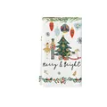Festive microfiber Christmas kitchen towel with Nutcracker and Merry & Bright print. - Nutcracker Ballet Merry Bright Print Style (MB2486 (16)2) / 40x60cm