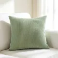 Zachte lichtgroene corduroy decoratieve kussensloop voor bank en interieur - 50*30cm (Enkele Hoes Zonder Vulling) / Grasgroen