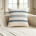 Luxury Bohemian cushion cover featuring blue woven geometric patterns for sofa decor - 45x45cm / Light Blue