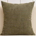 Olive green corn grain textured corduroy throw pillow cover in square shape - 50*30cm (No Insert) / Army Green