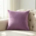 Luxurious soft purple velvet throw pillow cover for couch decoration in minimalist style - Taro Purple / 40*40cm