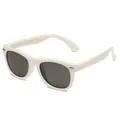 White silicone polarized sunglasses for kids with UV protection for outdoor play - White Frame White Temples