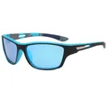 Professionele blauwe gepolariseerde sportzonnebril voor fietsen met UV-bescherming - Niet gepolariseerd / Zwart Blauw Frame Blauwe Spiegel