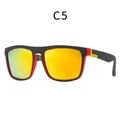 Lunettes de soleil de sport polarisées avec monture noir rouge et verres miroirs orange. - Monture Noir Rouge - Lentille Miroir Orange