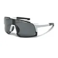 Gafas de sol deportivas para niños con montura blanca y negra y lentes grises - Montura Blanca Lente Gris