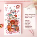 Cartoon storage album with 50 waterproof PP pages for photo cards - Apple Friends Style / 50 Sheets
