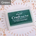Grande cuscinetto per timbri verde professionale per tessuto, legno e carta artigianale - Cuscinetto Inchiostro Verde