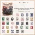 30pcs vintage postage stamp PET stickers for DIY scrapbooking and journal decoration set - Postal Ink Time / 30 Sheets