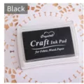 Tampone inchiostro nero grande professionale per tessuto legno e carta fai da te - Cuscinetto Inchiostro Nero