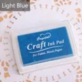 Grande tampone di inchiostro azzurro per timbri su tessuto legno e carta creativa - Tampone Inchiostro Blu Chiaro