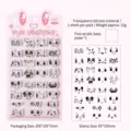 Cartoon facial expression clear silicone stamps for journaling and scrapbooking - Fun Loading (With Acrylic Handle)