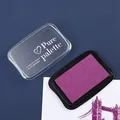 High-quality vintage DIY water-based ink pad in deep purple for scrapbooking and rubber stamping - Retro Purple