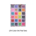 Set de almohadillas de tinta de 24 colores para pintura de dedos DIY para niños - 24 Colores / Juego de 24 Colores en Caja