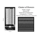 Decoratieve witte kant PET-stickers voor DIY-journaling en scrapbook-knutselen - 30 Vellen / Bloemenverhaal