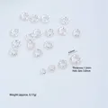 Textured silver circular spacer beads for DIY jewelry making with 3.0mm hole - Large Irregular Closed Loop (Q87-8) / 10 Pieces/Pack (6mm) / Bright Silver