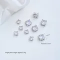 Silver-plated round cubic zirconia spacer bead jewelry connector for DIY jewelry crafts - Large 1-Stone Spacer (Z590-2b) / 6mm / Silver 1-Zirconia 6mm (Z590-2b)