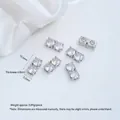 Silver-plated double row zircon spacer bead clasp for handmade DIY jewelry crafting - Silver 2-Zirconia Spacer (Z590-3b)