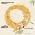 Pulsera collar de varias vueltas de cuarzo rutilado natural con jade y perlas - Con Perla Natural / Pulsera de Perlas y Jade Hetian Cuarzo Rutilado Natural de 5mm