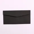 Premium matte black Western No. 5 envelope for elegant wedding invitations and letters - Horizontal Envelope / Black