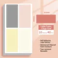Large waterproof adhesive labels for storage, 60x30mm, 40 stickers in light colors - Large Size 40 Pcs / Morandi Light Color