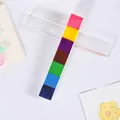 Multicolor seven-gradient strip ink pad for DIY scrapbooking and creative finger painting crafts - Pink Brown Blue