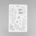 Christmas painting stencil with Merry Christmas and snowflake hollow designs for DIY crafts - Merry Christmas No. 6! / 25.9×17.2cm