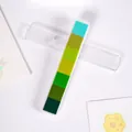 Long gradient green ink pad strip for creative DIY scrapbooking and finger painting crafts - Cyan Series