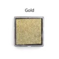 Almohadilla de tinta dorada metalizada lavable para pintura de dedos y manualidades - Dorado