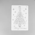 Christmas tree hollow stencil template for DIY drawing and album decoration - Number 12: Christmas Tree / 25.9×17.2cm