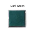 Almohadilla de tinta verde oscuro lavable para pintura de dedos y sellos de bricolaje - Verde Oscuro
