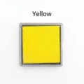 Almohadilla de tinta lavable cuadrada amarilla para pintura de dedos y manualidades DIY - Amarillo