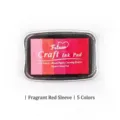 5-color gradient red pigment ink pad for DIY stamping and crafts - 5 Colors Set / Red and Pink Gradient