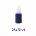 Sky blue refill ink dropper bottle for privacy roller stamp and identity theft protection - Refill Ink / Approx. 10ml / Sky Blue Ink