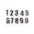 Clear silicone number stamp set from 0 to 9 featuring retro vintage grunge textures - Vintage Numbers