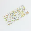 Süßes Sumikko Gurashi Japanische Tiere Papieraufkleber Blatt für DIY Journal Dekoration - Nr.3 Gruppenumarmung Gelber Hintergrund