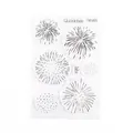 Clear silicone stamp set with fireworks and German New Year greetings - Fireworks