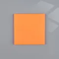 Note adhésive transparente orange vif en PET pour un indexage très facile et rapide. - 75*75mm 50 Feuilles / Orange