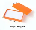 Oranje rechthoekige sieraden geschenkdoos, afmetingen 160x95x55mm, gewicht 86,4g - Oranje Rechthoekige Setdoos / Oranje Luxe Geschenkdoos