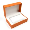 Confezione regalo orologio arancione premium con cuscino bianco per set orologio quadrato - Arancione/Bianco