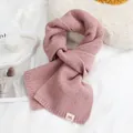 Zachte roze gebreide sjaal voor dames, elegante Koreaanse modewinter - Babyroze