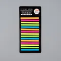 Paquet de 300 feuilles onglets d'index PET translucides fluorescents notes autocollantes - Fête Fluorescente / 300 Pièces/Paquet