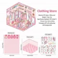 DIY 3D micro-scene sticker kit with clothing store theme for creative scrapbooking crafts - Clothing Store