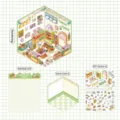 DIY Miniatur 3D Aufkleber Set Fresh Fruit Cabin für Scrapbooking und Journaling - Frische Früchte Hütte