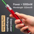 Pointeur laser vert rechargeable rouge 532nm pour enseignement et présentation - 强力长款红色可充电(绿光)