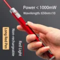 Pointeur laser rouge rechargeable par USB professionnel pour enseignement et présentation - 长款红色可充电(红光)