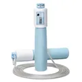Blaues verstellbares Springseil mit Zähler und bequemem Schaumstoffgriff für Kindersport - 2.8m Länge / Blau