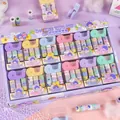 10-roll cartoon dog girl theme mini tape set with colorful dispensers for DIY journaling - Canine Girl Theme Set (Ten Rolls)
