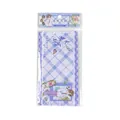 Ensemble de papeterie style anime violet à carreaux avec enveloppe et papier - À la Jeunesse [Avenir Prometteur] / 4 Feuilles 2 Enveloppes