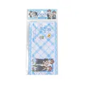 Ensemble de papeterie de graduation à carreaux bleus avec personnages de dessins animés - À la Jeunesse [Avenir Brillant] / 4 Feuilles 2 Enveloppes