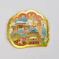 Aimant de réfrigérateur en métal souvenir de Chongqing avec design de monuments 3D - Chongqing